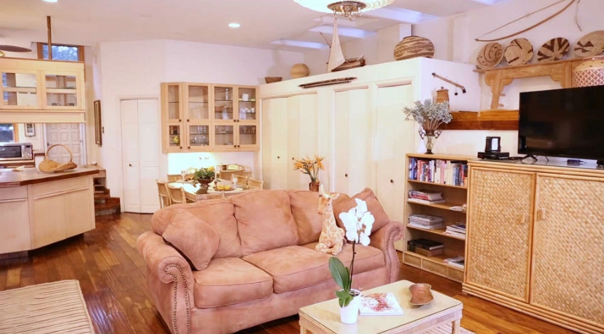 Casa Camilla Aspen Tropical Apartment living room couch