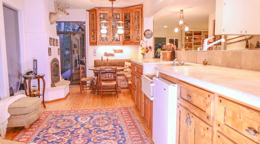 Casa Camilla Aspen Main House breakfast nook kitchen