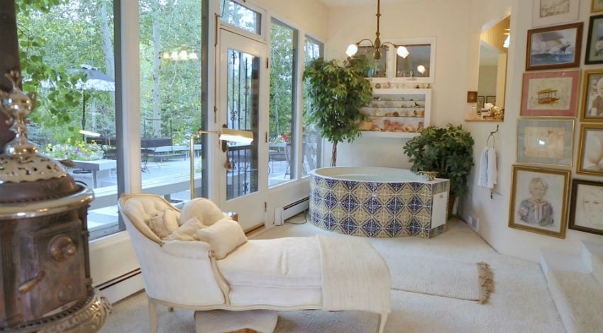 Casa Camilla Aspen Main House master bedroom chair